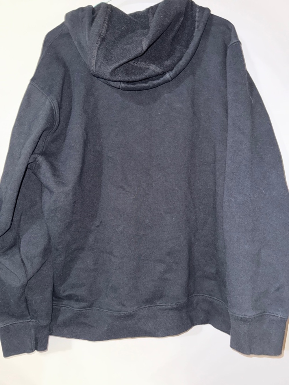 John Deere Black Zip-Up Hooded Sweatshirt with Green Logo - Picture 9 of 10